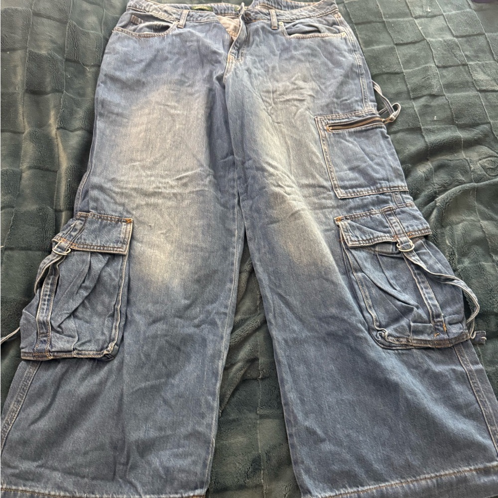 Wild Fable Women's Denim Cargo Pants